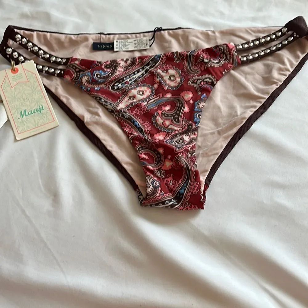 Maaji Shimmer Reversible Bikini Bottom NWT $68